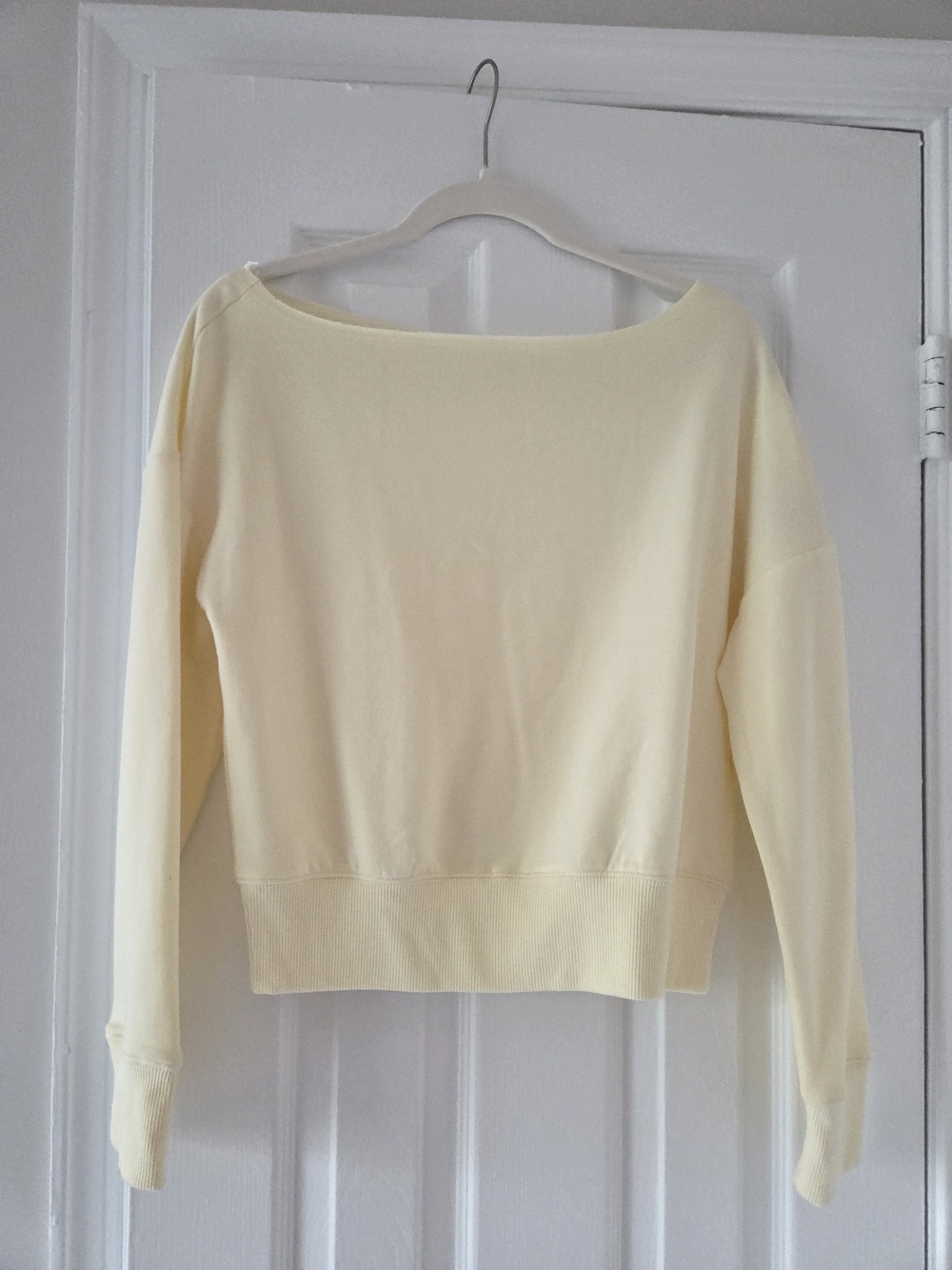 DSG Pale Yellow Off-the-Shoulder Sweater